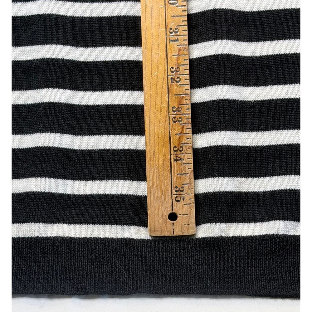 Cynthia Rowley 100% Extra Fine Merino Wool Sweater Dress Sz M Preppy Academia - Picture 8 of 10